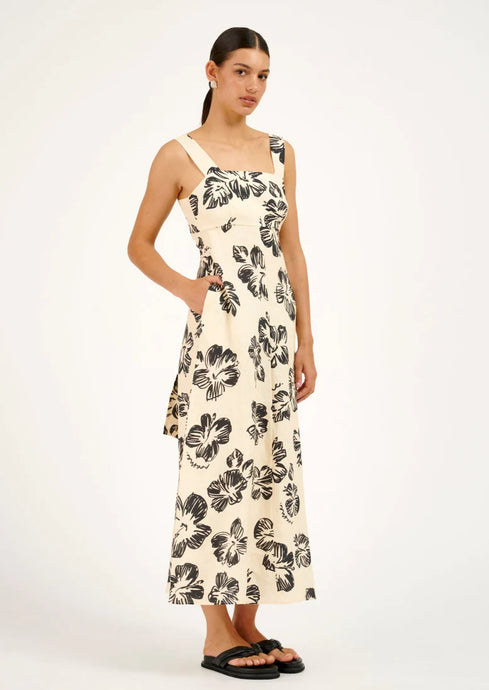 Kaia Dress Hibiscus Sunrise / ROAME