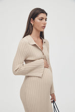 Load image into Gallery viewer, Luxe L/S Polo Dress (Latte) | Legoe Heritage