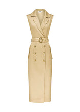 Load image into Gallery viewer, Rita Wrap Dress Classic Beige / MOS