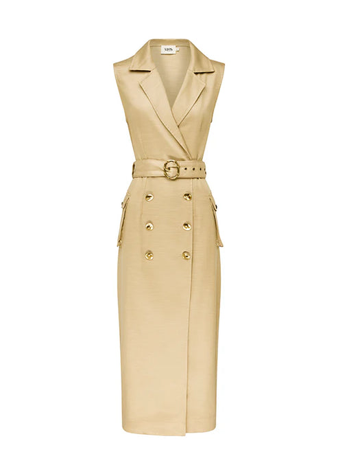 Rita Wrap Dress Classic Beige / MOS
