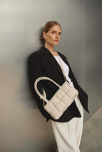 Load image into Gallery viewer, Margot Ivory Leather Woven Baguette | Vestirsi