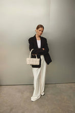 Load image into Gallery viewer, Margot Ivory Leather Woven Baguette | Vestirsi