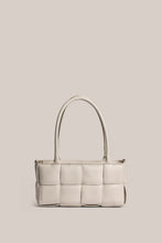 Load image into Gallery viewer, Margot Ivory Leather Woven Baguette | Vestirsi