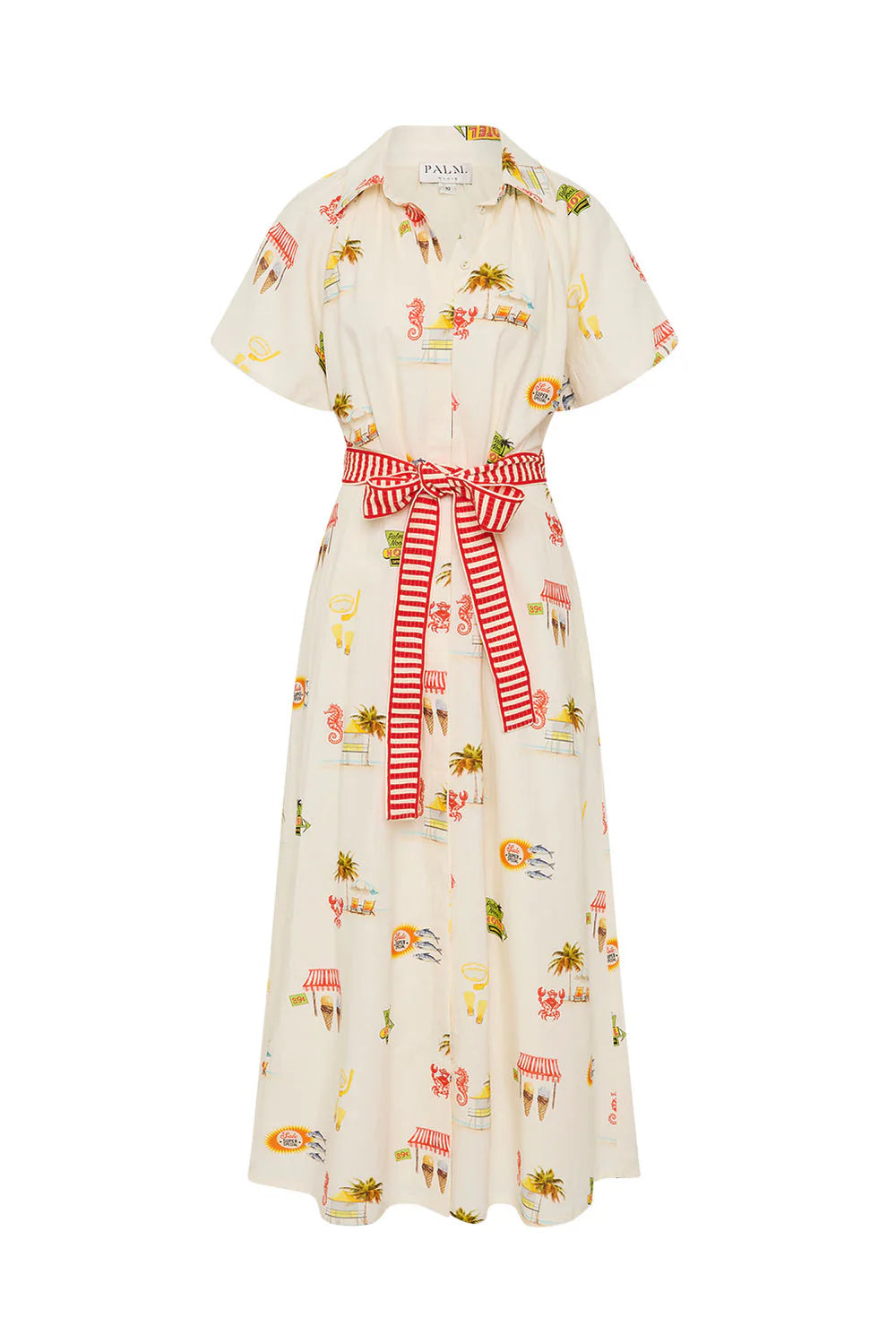 Malia Dress Tropicana / Palm Noosa