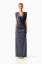Load image into Gallery viewer, Marisol Cowl Neck Gown, Charcoal | Elliatt