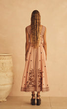 Load image into Gallery viewer, Infiorata Embroidered Empire Maxi Dress | Aur Ocea