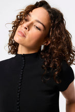 Load image into Gallery viewer, Mayfair Short Sleeve Top, Black | Mossman