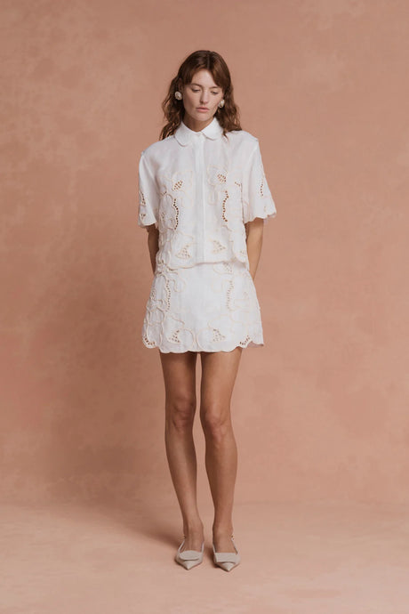 Milicent Top White | Lovaan