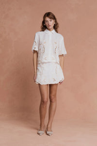 Milicent Top White | Lovaan