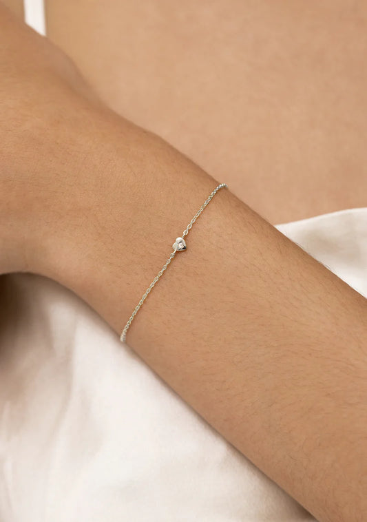 Mini Heart Bracelet - Silver | Saint Valentine
