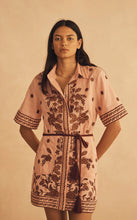 Load image into Gallery viewer, Infiorata Embroidered Mini Shirt Dress | Aur Ocea