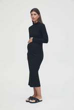 Load image into Gallery viewer, Mock Neck L/S Dress Black / Legoe Heritage