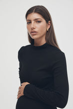 Load image into Gallery viewer, Mock Neck L/S Dress Black / Legoe Heritage