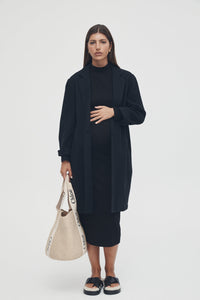 Mock Neck L/S Dress Black / Legoe Heritage