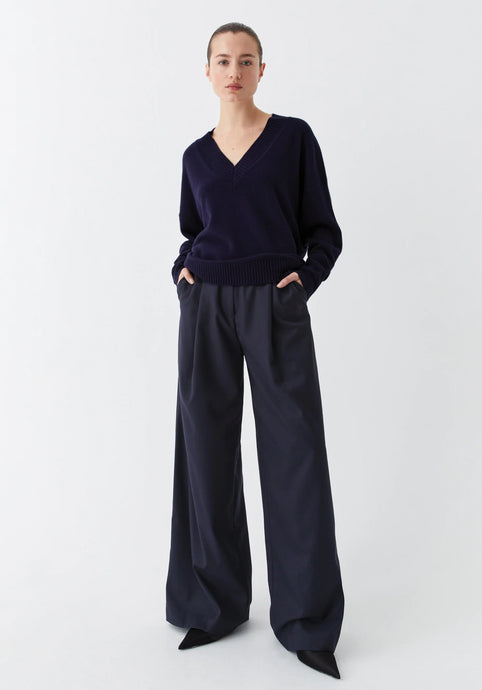 Avon Knit Pullover, Navy  | Morrison