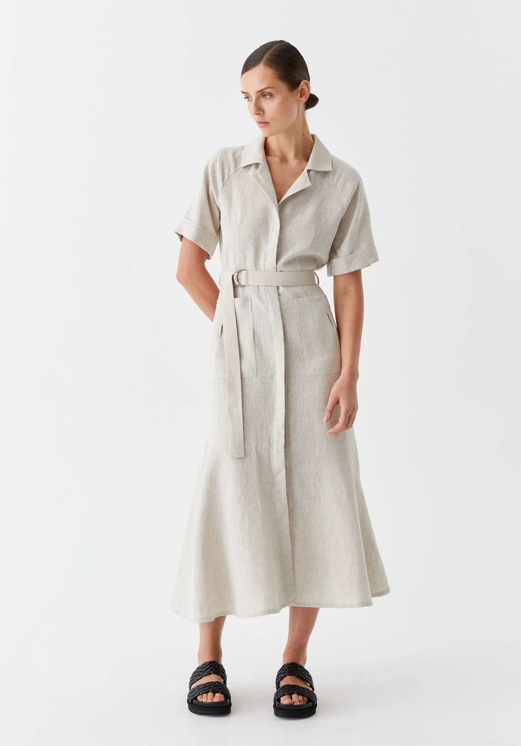 Bodhi Linen Shirt Dress Natural | Morrison