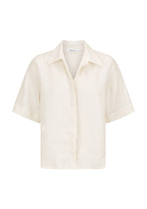 Annie Linen Shirt, Ivory | Morrison