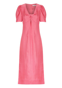 Irena Linen Dress, Azalea | Morrison