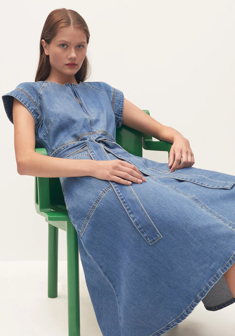 Lenny Denim Dress Blue | Morrison