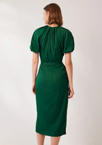 Waverley Midi Dress, Dark Green | Morrison