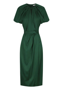 Waverley Midi Dress, Dark Green | Morrison