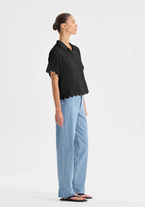 Constance S/S Shirt Black | Morrison