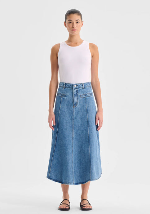 Jaque Denim  Skirt, Light Blue | Morrison