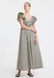 Load image into Gallery viewer, Marina Scallop Maxi Dress Stripe / Morrison