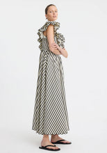 Load image into Gallery viewer, Marina Scallop Maxi Dress Stripe / Morrison
