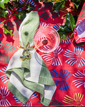 Load image into Gallery viewer, Moss Stripe 4P Napkin Set One Size | Kip &amp; Co