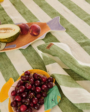 Load image into Gallery viewer, Moss Stripe 4P Napkin Set One Size | Kip &amp; Co