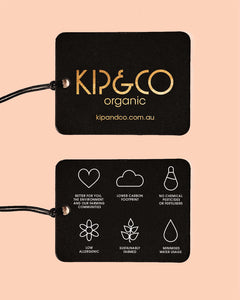 Gingerbread Organic Cotton Bib | KIP & CO