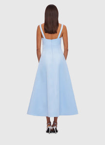 Odette Midi Dress, Sky Blue | Leo Lin
