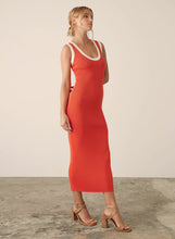 Load image into Gallery viewer, Crete Midi Dress Blood Orange / Esmaee