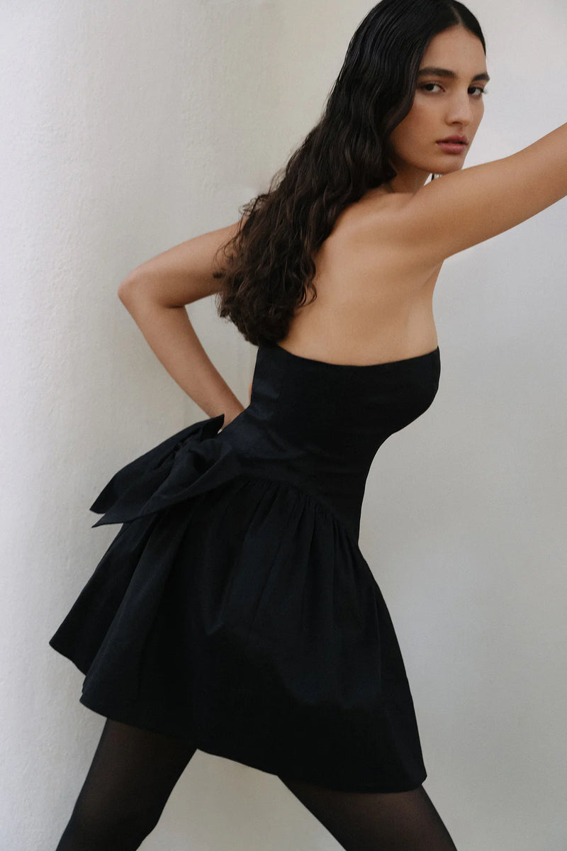 Partridge Taffeta Dress Black | Hansen & Gretal – Ted & Olive Boutique