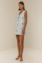 Load image into Gallery viewer, Juniper Mini Dress Franco Stamp / Palm Noosa