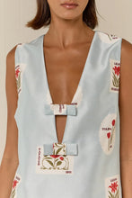 Load image into Gallery viewer, Juniper Mini Dress Franco Stamp / Palm Noosa