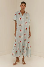 Load image into Gallery viewer, Sally Dress Franco Stamp / Palm Noosa