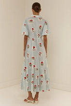Load image into Gallery viewer, Sally Dress Franco Stamp / Palm Noosa