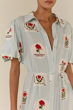Load image into Gallery viewer, Sally Dress Franco Stamp / Palm Noosa