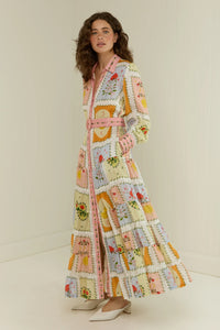 Aria Dress, Siesta Tile | Palm Noosa