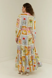 Aria Dress, Siesta Tile | Palm Noosa