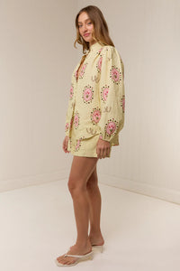 Bella Blouse Savanna Tile | Palm Noosa
