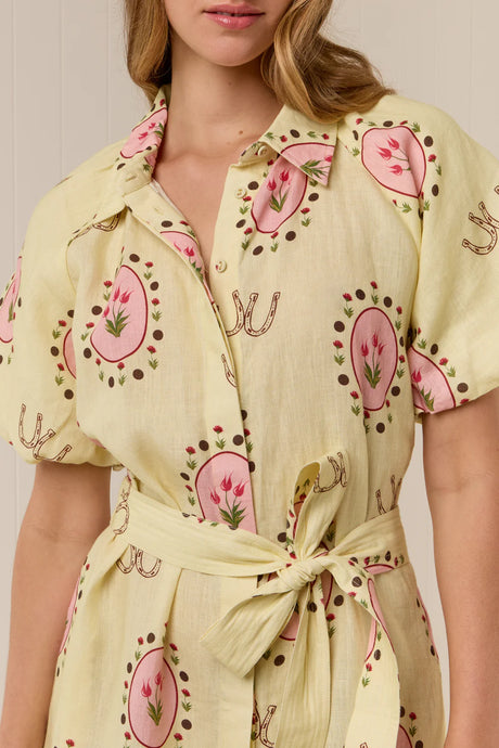 Ruba Mini Dress - Savanna Tile
