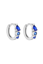 Load image into Gallery viewer, Heirloom Huggies - Silver/Royal Blue | Porter Jewellery