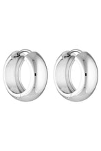 Load image into Gallery viewer, Petite Thick Huggies 18MM, White Gold | Porter