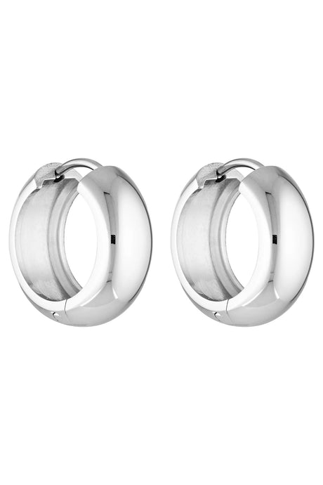 Petite Thick Huggies 18MM, White Gold | Porter