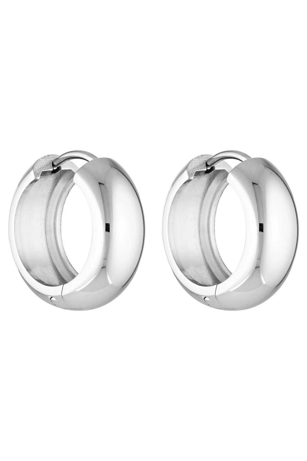 Petite Thick Huggies 18MM, White Gold | Porter