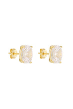 Load image into Gallery viewer, Oval Studs 2CT Gold / Porter Jewellery