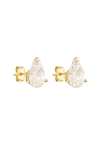 Load image into Gallery viewer, Pear Studs 2CT Canary / Porter